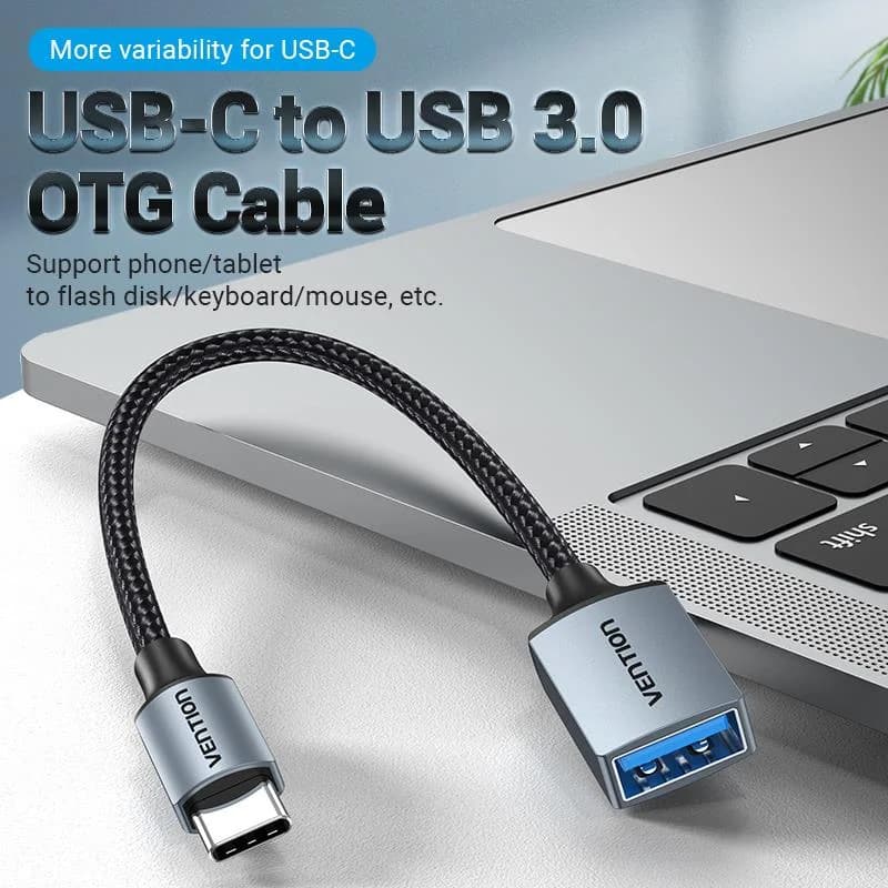CABLE USB3.0C MALE TO A FEMALE/0.15M GRAY CCXHB VENTION - Image 2