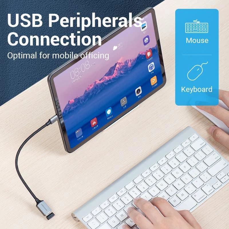 CABLE USB3.0C MALE TO A FEMALE/0.15M GRAY CCXHB VENTION - Image 4