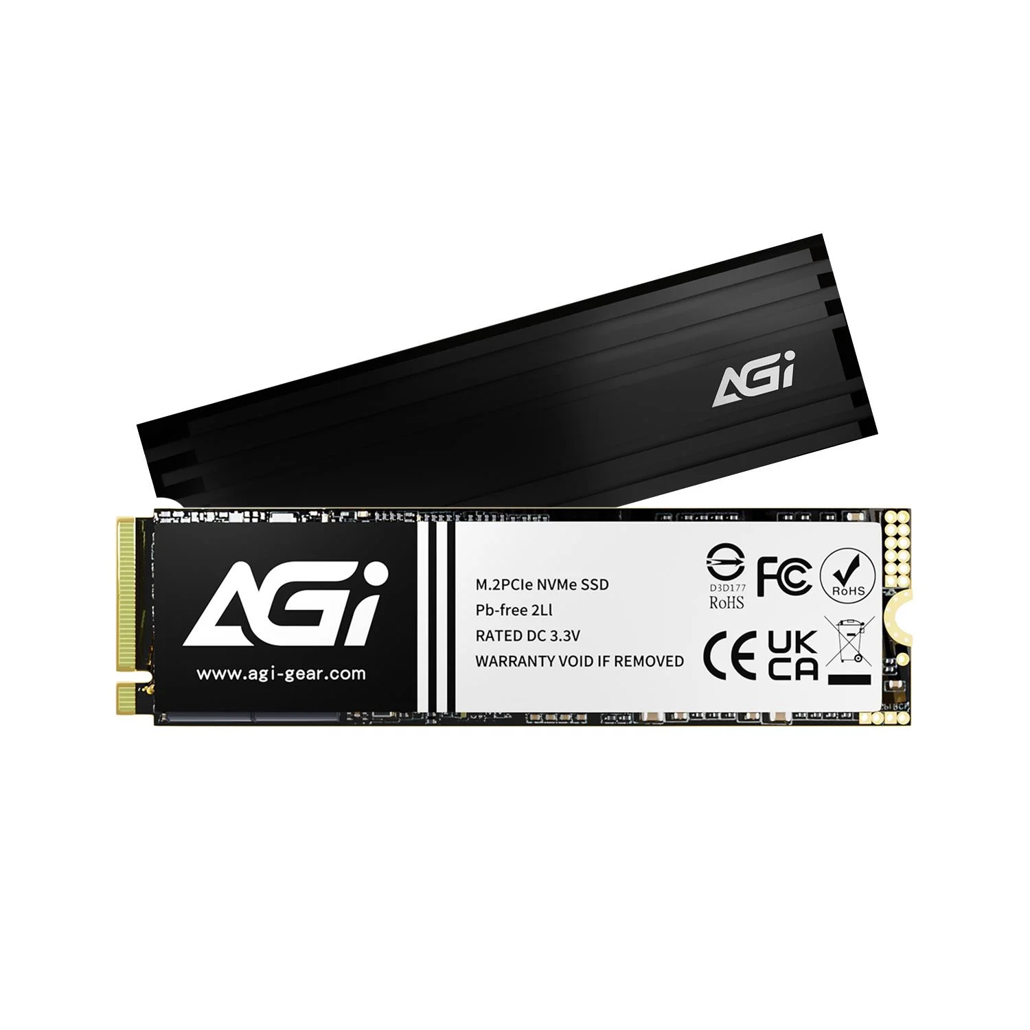 SSD AGI 750xTBW rating MTBF 2000000 h Read speed 7400 MB/s Write speed 5200 MB/s NVMe Yes PCI Express 4.0 M.2 1000 GB AGI1T0G44AI828-CB - Image 6
