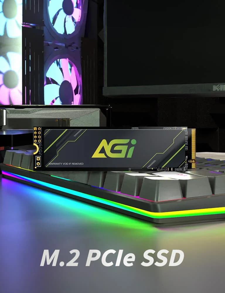 SSD AGI 600xTBW rating MTBF 1600000 h Read speed 4700 MB/s Write speed 2800 MB/s NVMe Yes PCI Express 4.0 M.2 1000 GB AGI1T0G43AI818-CB - Image 3