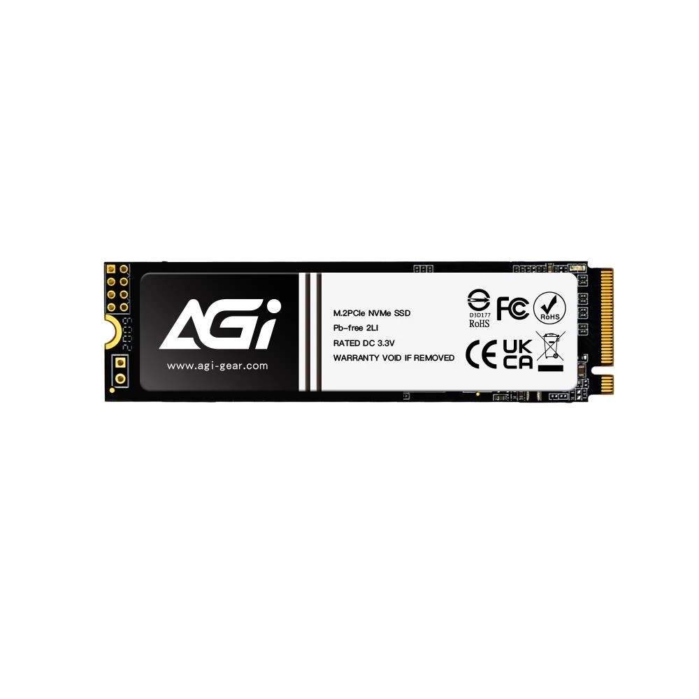 SSD AGI 300xTBW rating MTBF 1600000 h Read speed 3000 MB/s Write speed 1400 MB/s NVMe Yes PCI Express 3.0 M.2 512 GB AGI512GIMAI298-CB - Image 1