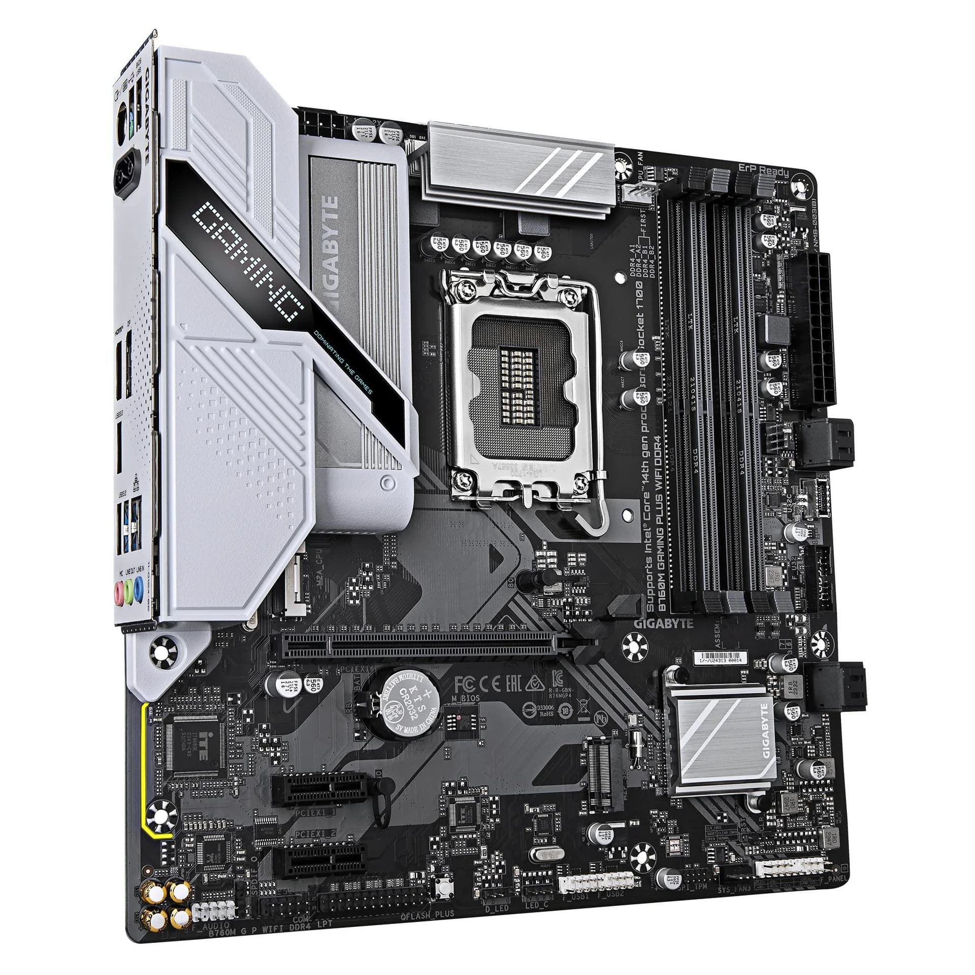 Mainboard GIGABYTE B760M GAMING PLUS WIFI DDR4 (REV. 1.1) Intel B760 LGA 1700 micro ATX RAM DDR4-SDRAM 4xSlots Wi-Fi Yes Bluetooth Yes 2xNumber of M.2 (M) slots B760MGPWIFIDDR41.1 - Image 3