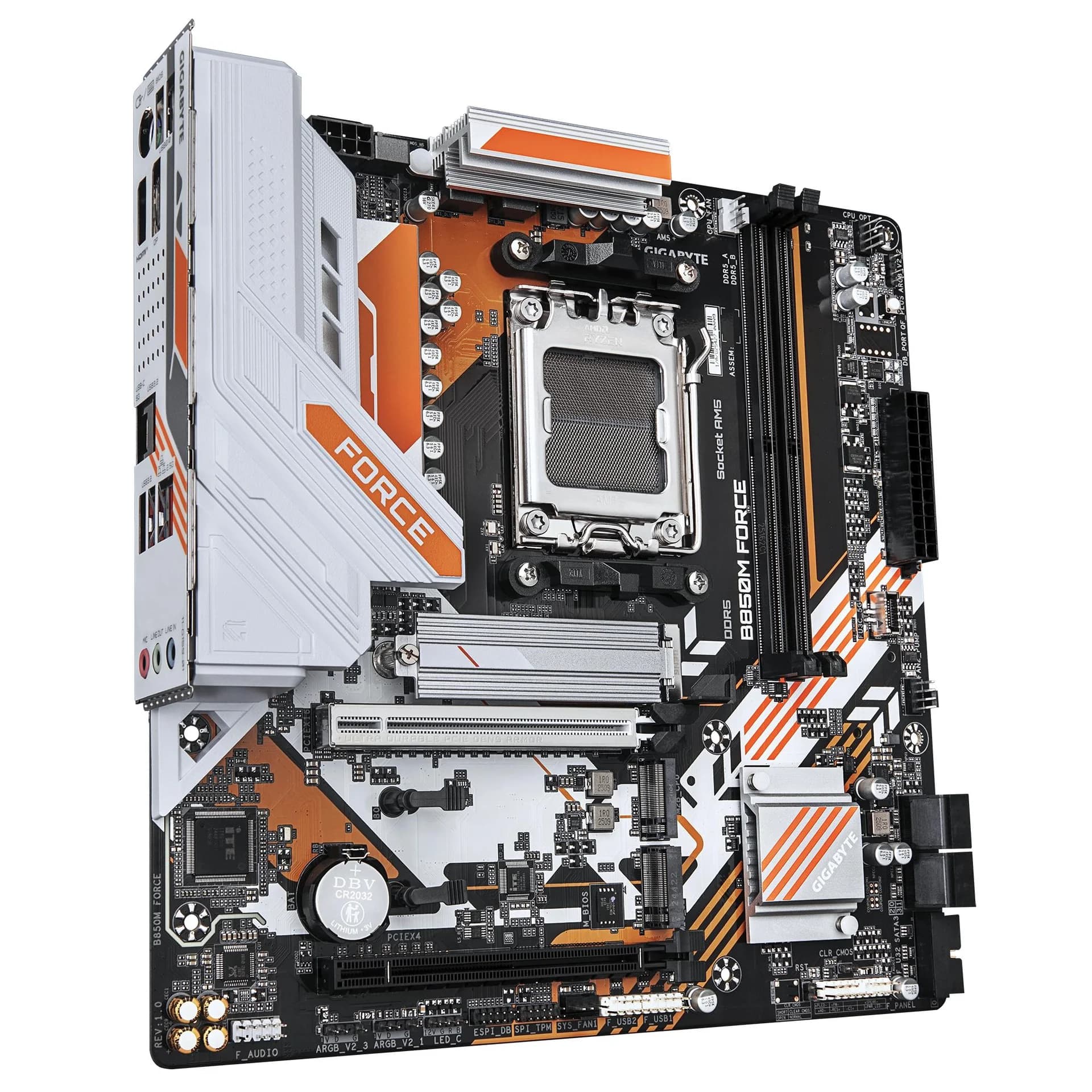 Mainboard GIGABYTE AMD B850 Socket AM5 micro ATX RAM DDR5-SDRAM 2xSlots 3xNumber of M.2 (M) slots B850MFORCE1.1 - Image 3