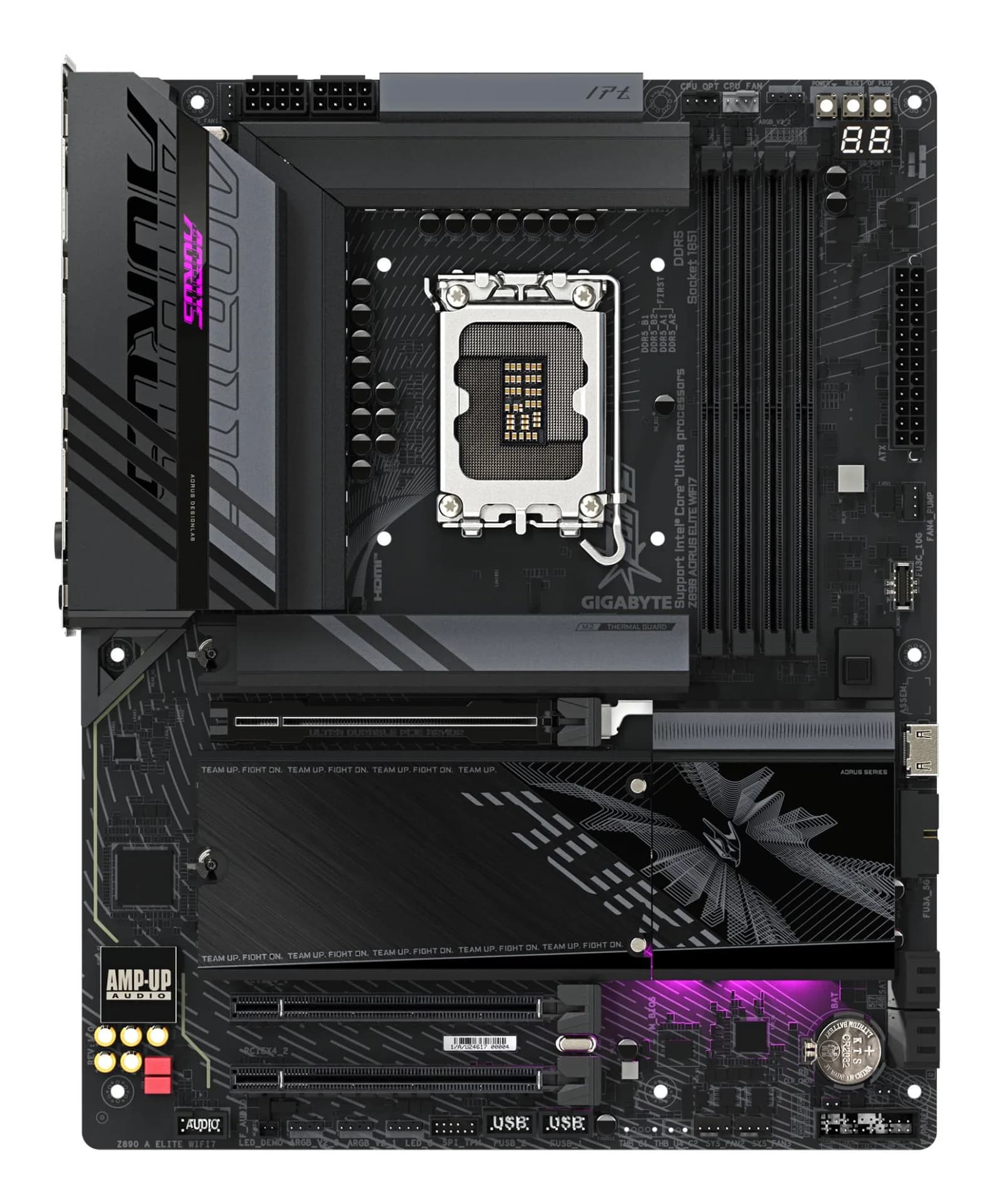 Mainboard GIGABYTE Z890 A ELITE WIFI7 1.1 Intel Z890 LGA 1851 (Socket V1) ATX RAM DDR5-SDRAM 4xSlots Wi-Fi Yes Bluetooth Yes 4xNumber of M.2 (M) slots Z890AELITEWIFI71.1 - Image 2