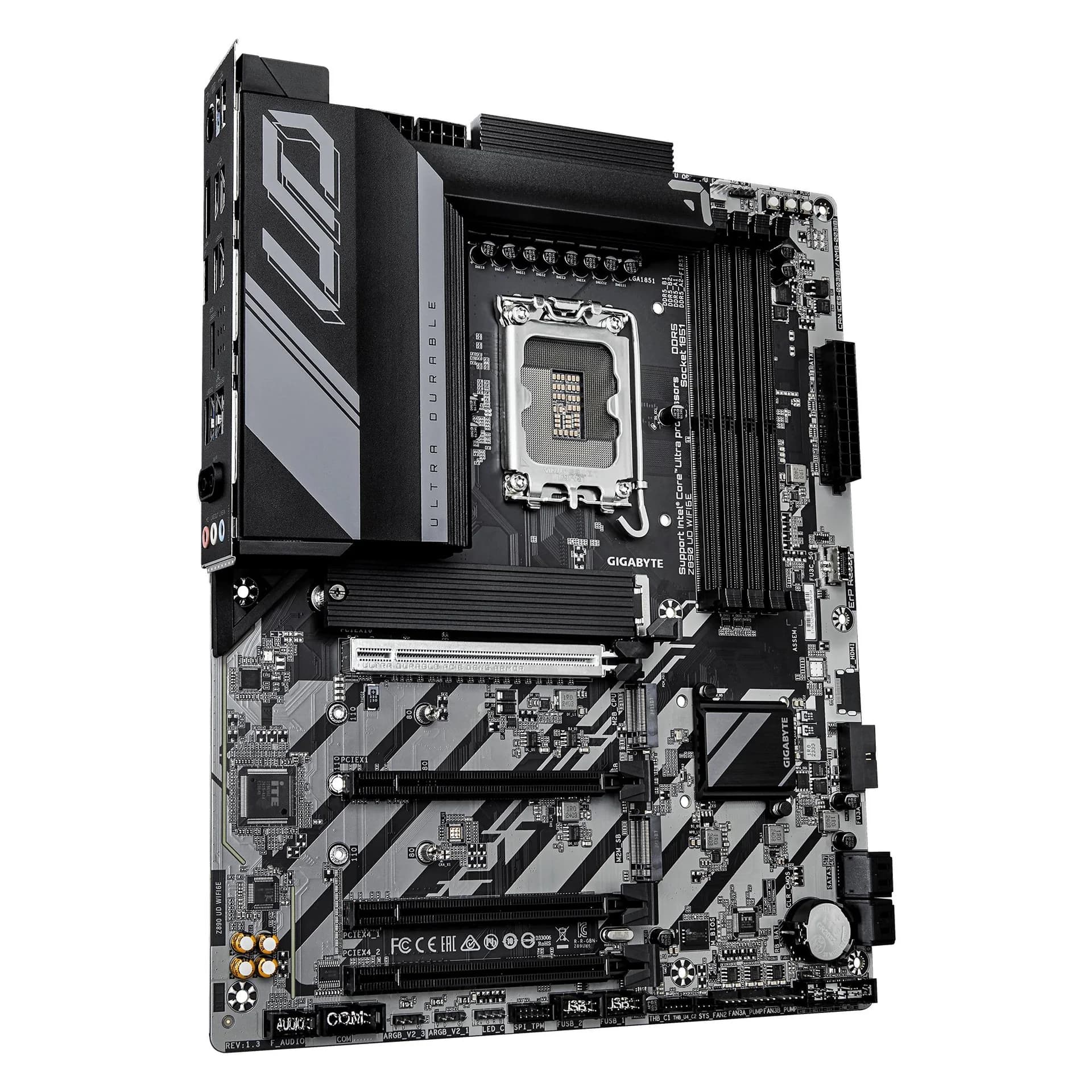 Mainboard GIGABYTE Intel Z890 LGA 1851 (Socket V1) ATX RAM DDR5-SDRAM 4xSlots Wi-Fi Yes Bluetooth Yes 3xNumber of M.2 (M) slots Z890UDWIFI6E1.2 - Image 6