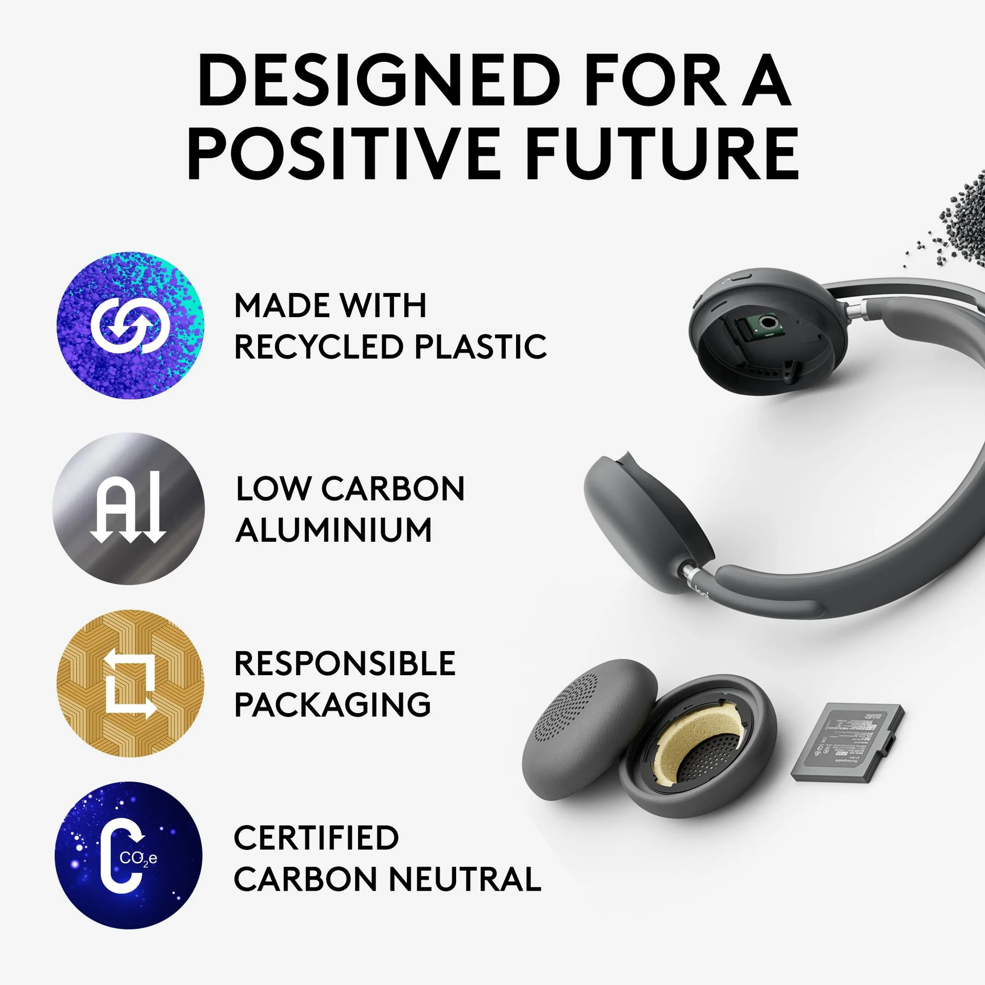 HEADSET ZONE WIRELESS 2/GRAPHITE 981-001152 LOGITECH - Image 12