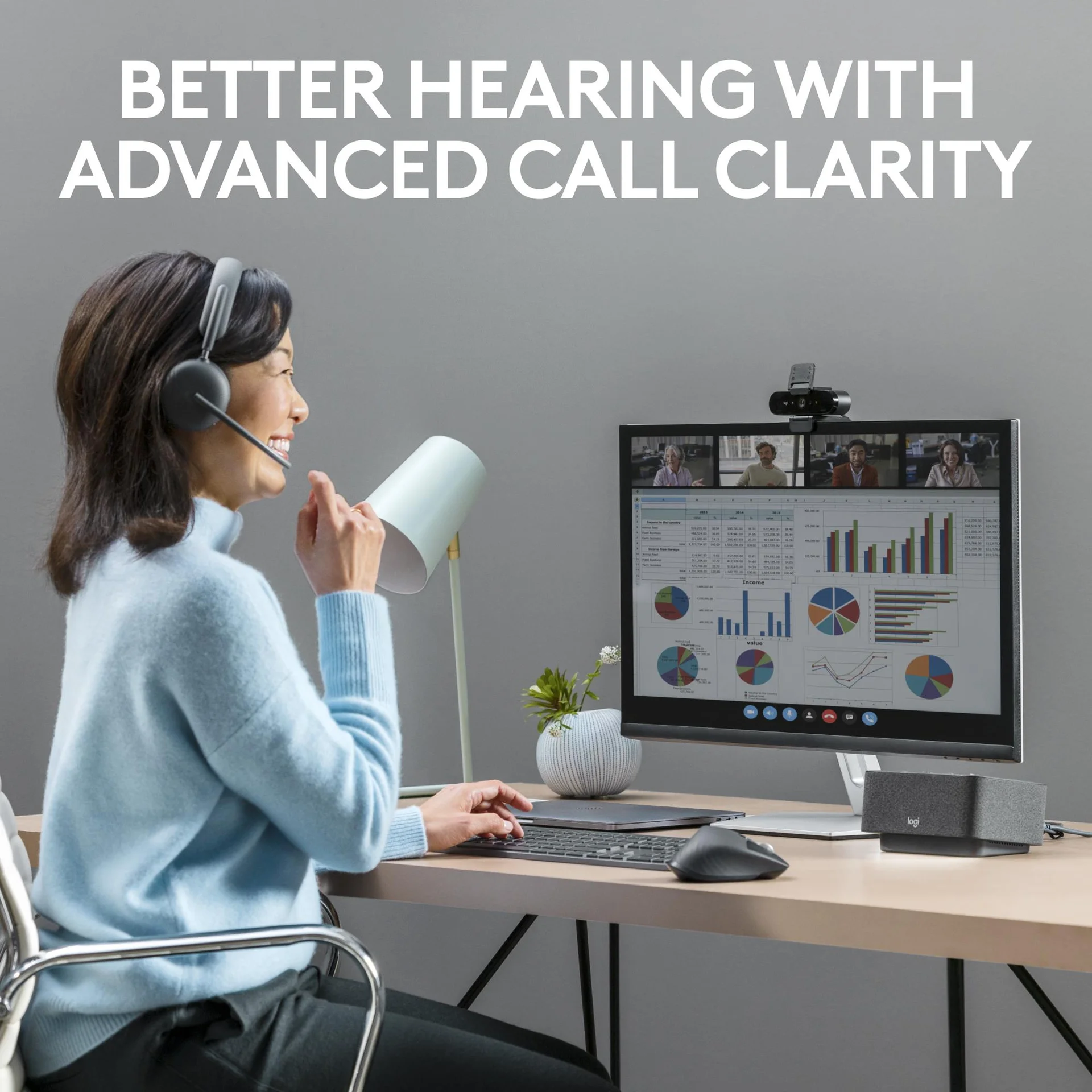 HEADSET ZONE WIRELESS 2/GRAPHITE 981-001152 LOGITECH - Image 8