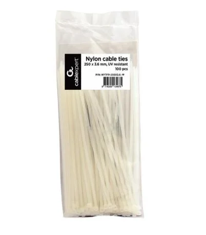 CABLE ACC TIES NYLON 100PCS/NYTFR-250X3.6-W GEMBIRD - Image 1