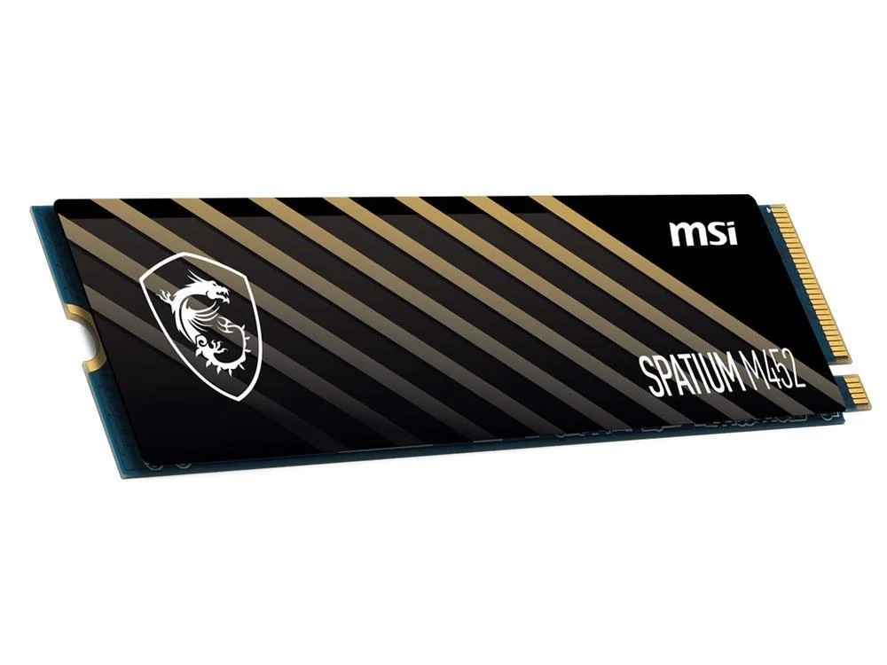 SSD MSI 150xTBW rating MTBF 1500000 h Read speed 3600 MB/s Write speed 3100 MB/s NVMe Yes PCI Express 4.0 M.2 500 GB SPATIUM M452 S78-440K210-P83 - Image 1