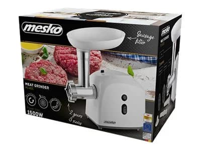 Mesko   Mesko MS 4805   White   Middle size sieve, mince sieve, poppy sieve, plunger, sausage filler, kibbe attachment - Image 6