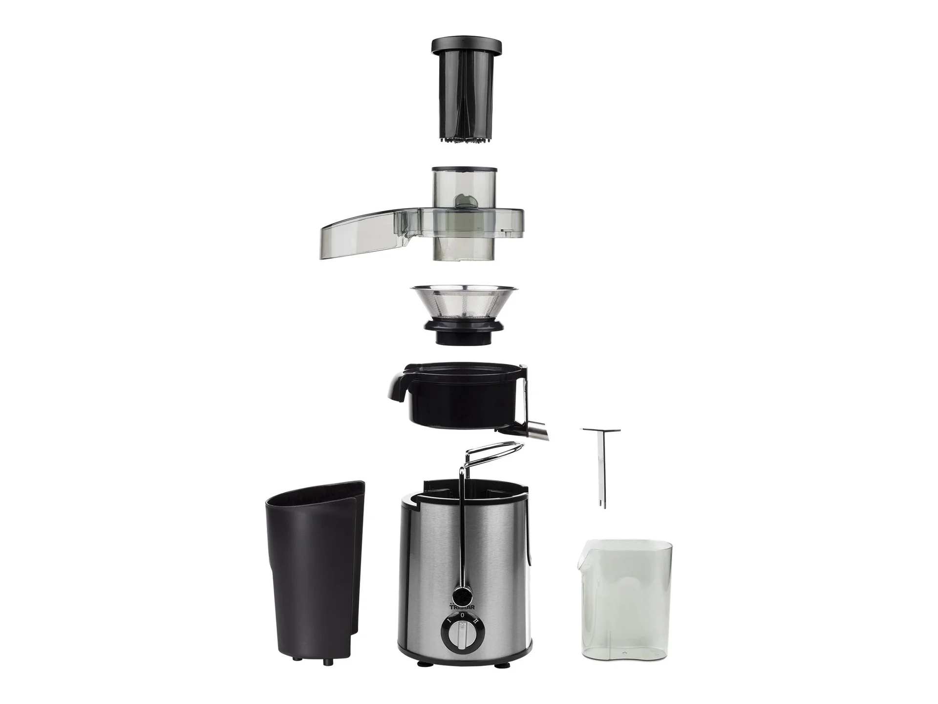 Juicer   Tristar   SC-2284   Type Centrifugal juicer   Black/Stainless steel   400 W   Number of speeds 2 - Image 2