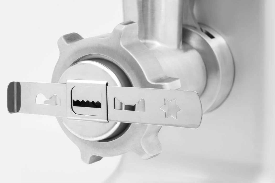 Caso   Meat Grinder   FW2000   Silver   Number of speeds 2   Accessory for butter cookies; Drip tray - Image 6