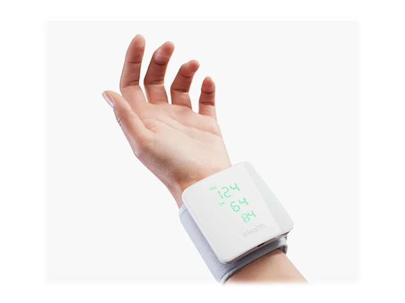 iHealth   Wrist Blood Pressure Monitor   BP7S   White   Blood pressure readings are stored on the secure, free, HIPAA compliant iHealth Cloud. Monitor blood pressure and pulse trends with intuitive charts and share data with your doctor in PDF or spreadsh