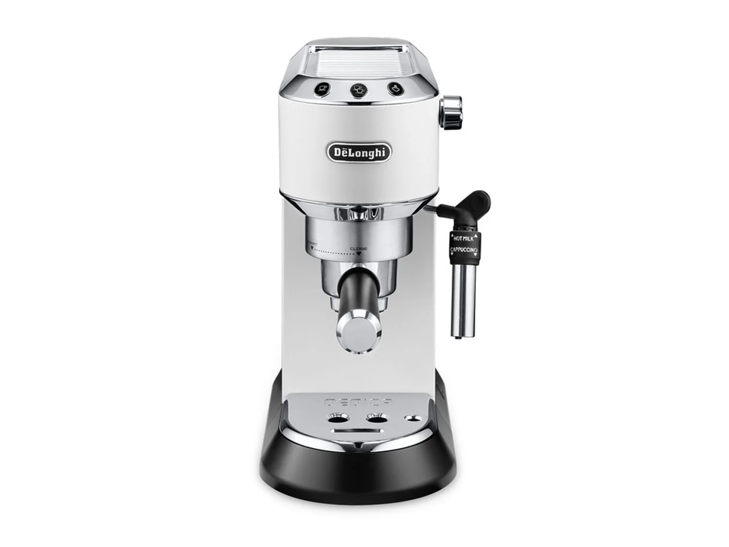 Delonghi Dedica Pump Espresso EC685W Pump pressure 15 bar Built-in milk frother Semi-automatic 1300 W White - Image 1