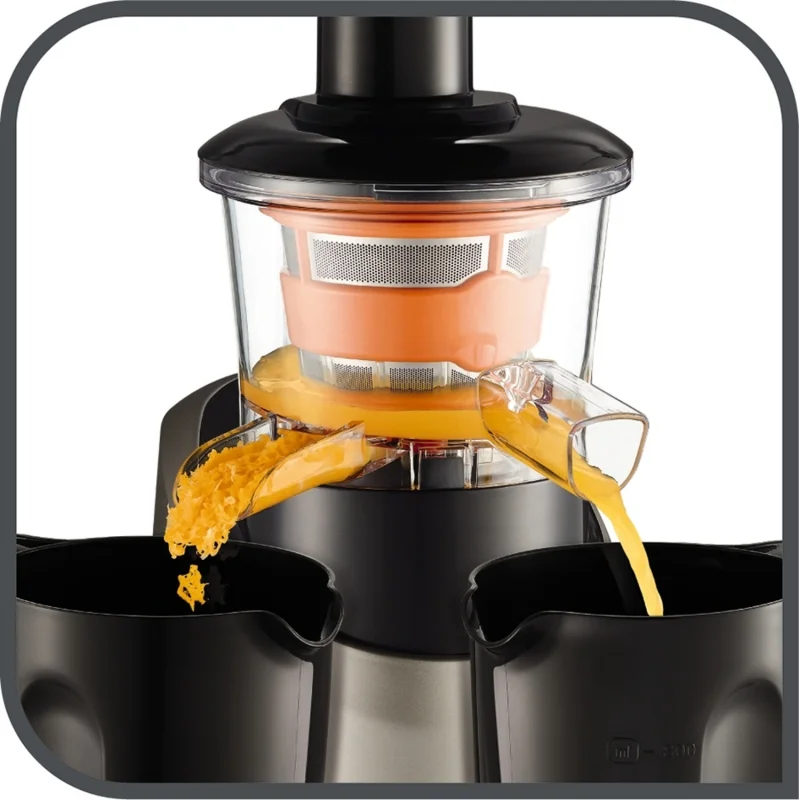 TEFAL   Slow Juicer   ZC255B38   Type Electric   Silver/ black   200 W   Extra large fruit input   Number of speeds 2   82 RPM - Image 7