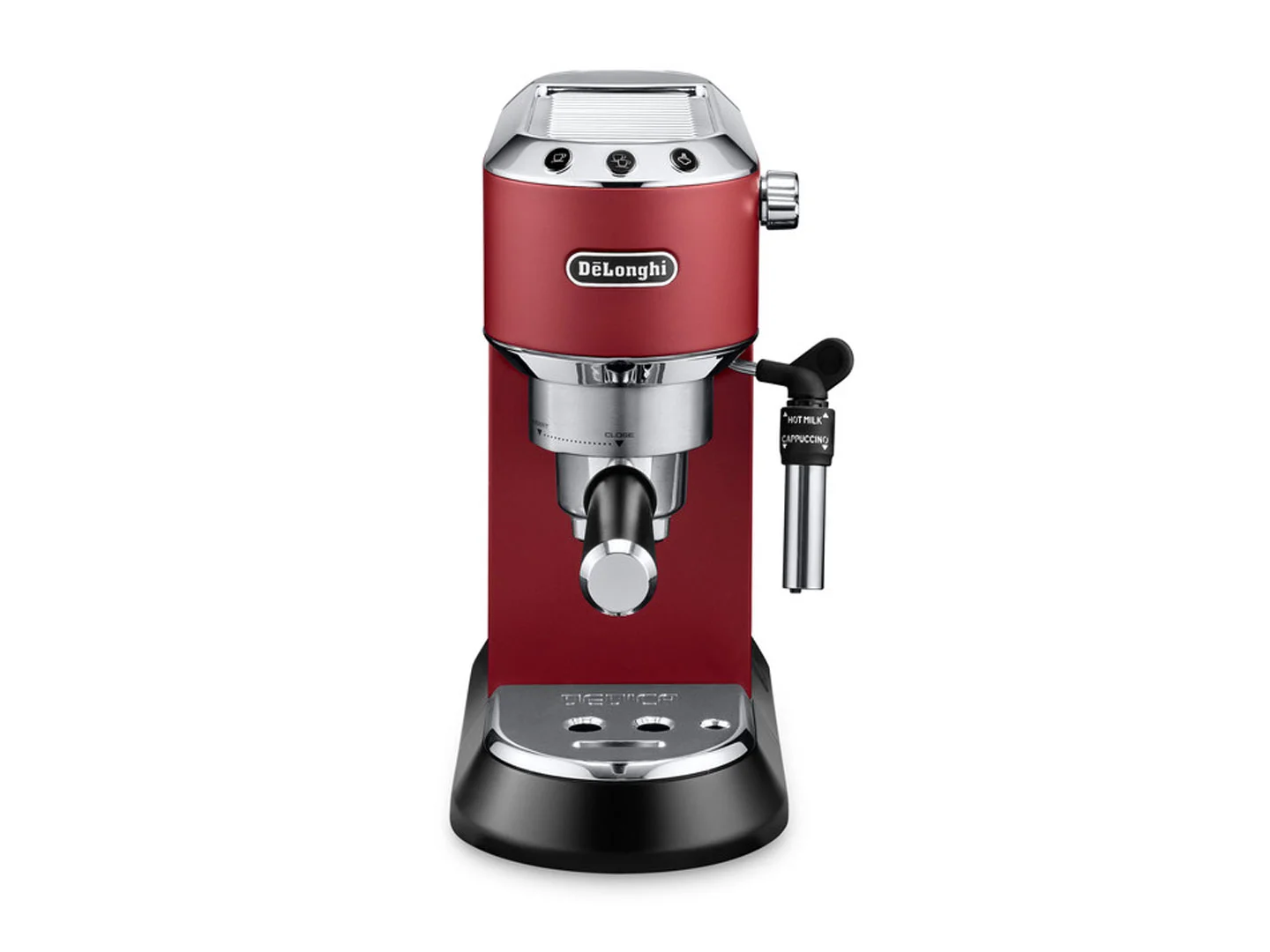 Delonghi Dedica Espresso Coffee Maker EC685.R Pump pressure 15 bar Built-in milk frother Semi-automatic 1300 W Red - Image 1