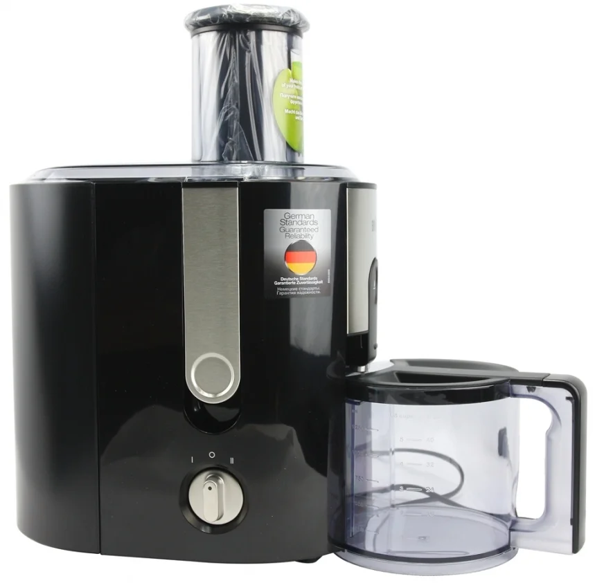 Braun   J 300 BK   Type Automatic juicer   Black   800 W   Extra large fruit input   Number of speeds 2 - Image 5