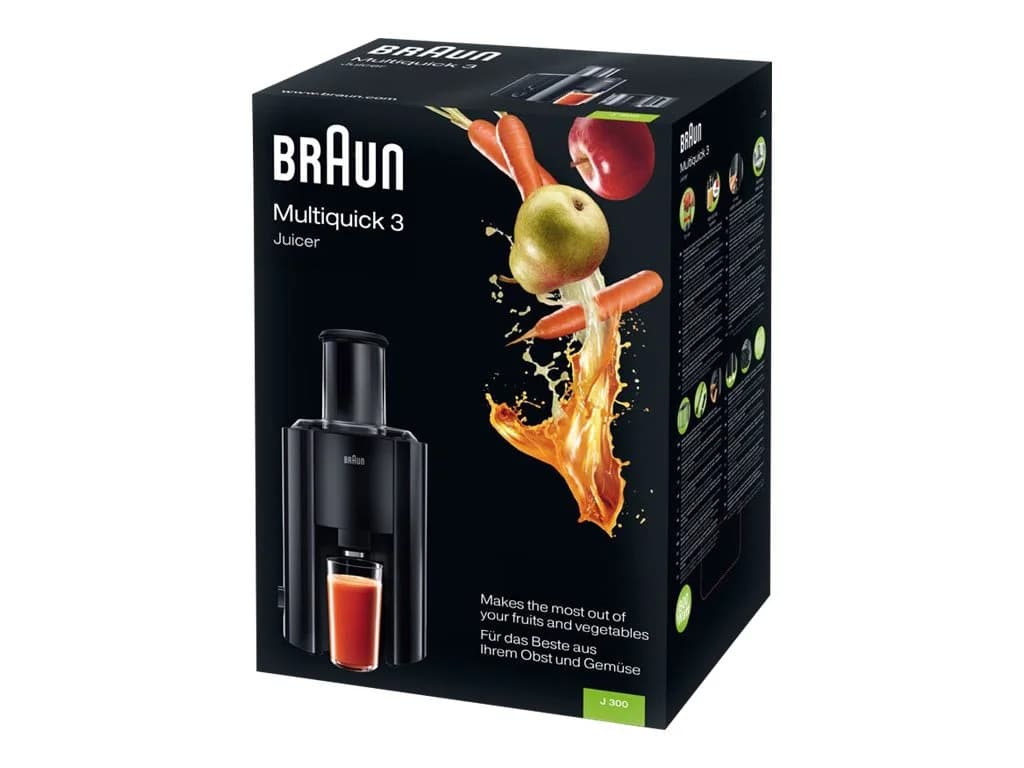 Braun   J 300 BK   Type Automatic juicer   Black   800 W   Extra large fruit input   Number of speeds 2 - Image 6