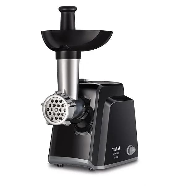 TEFAL Meat mincer NE105838 Black 1400 W Number of speeds 1 Throughput (kg/min) 1.7 The set includes 3 stainless steel sieves for medium or coarse grinding. - Image 3