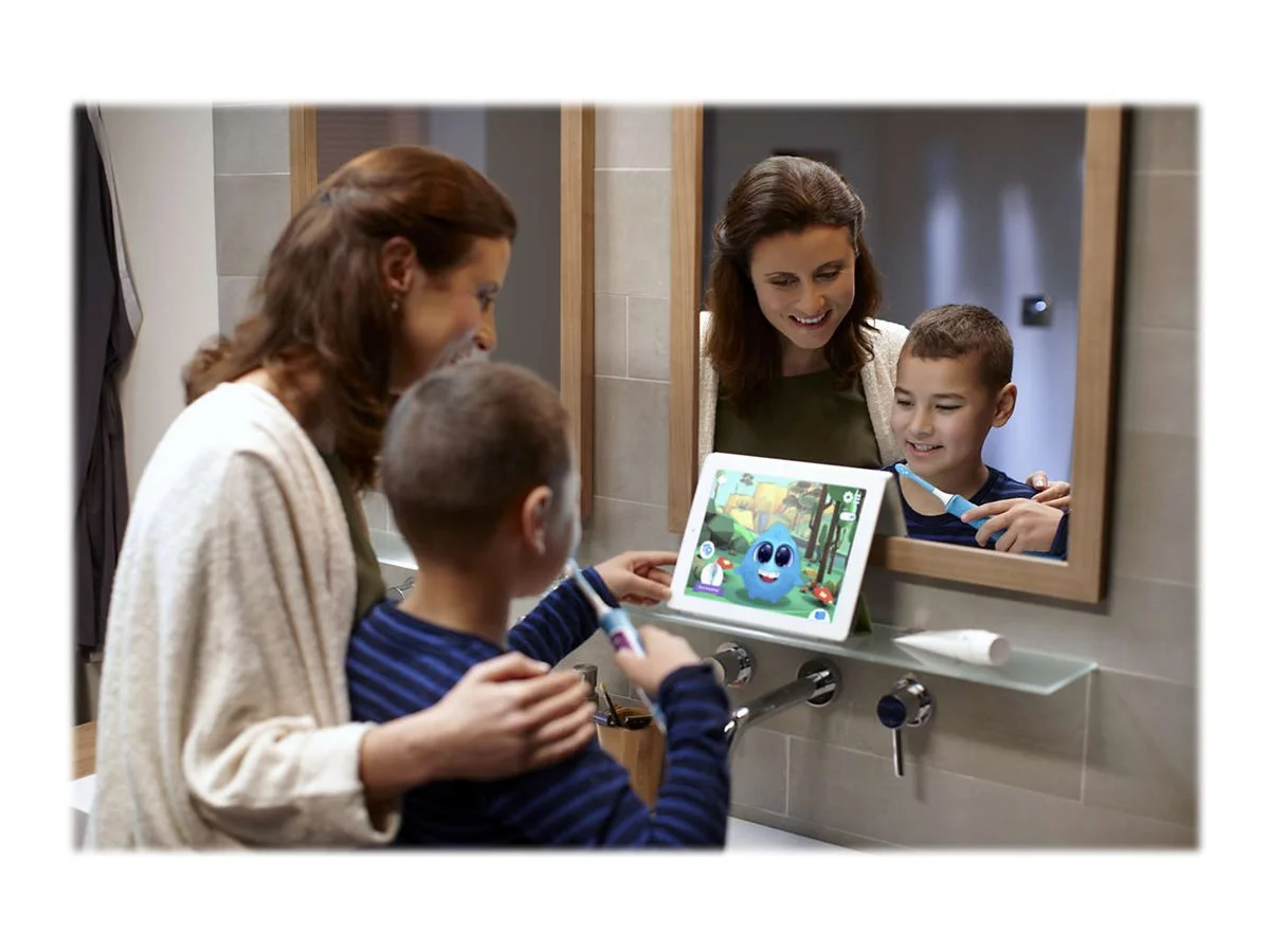 Philips Sonic Electric toothbrush HX6322/04 Rechargeable For kids Number of brush heads included 2 Number of teeth brushing modes 2 Sonic technology Aqua - Image 15
