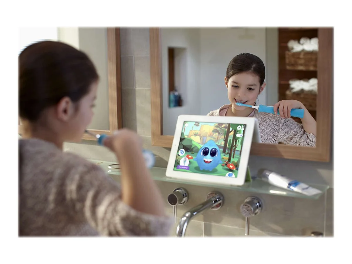 Philips Sonic Electric toothbrush HX6322/04 Rechargeable For kids Number of brush heads included 2 Number of teeth brushing modes 2 Sonic technology Aqua - Image 16