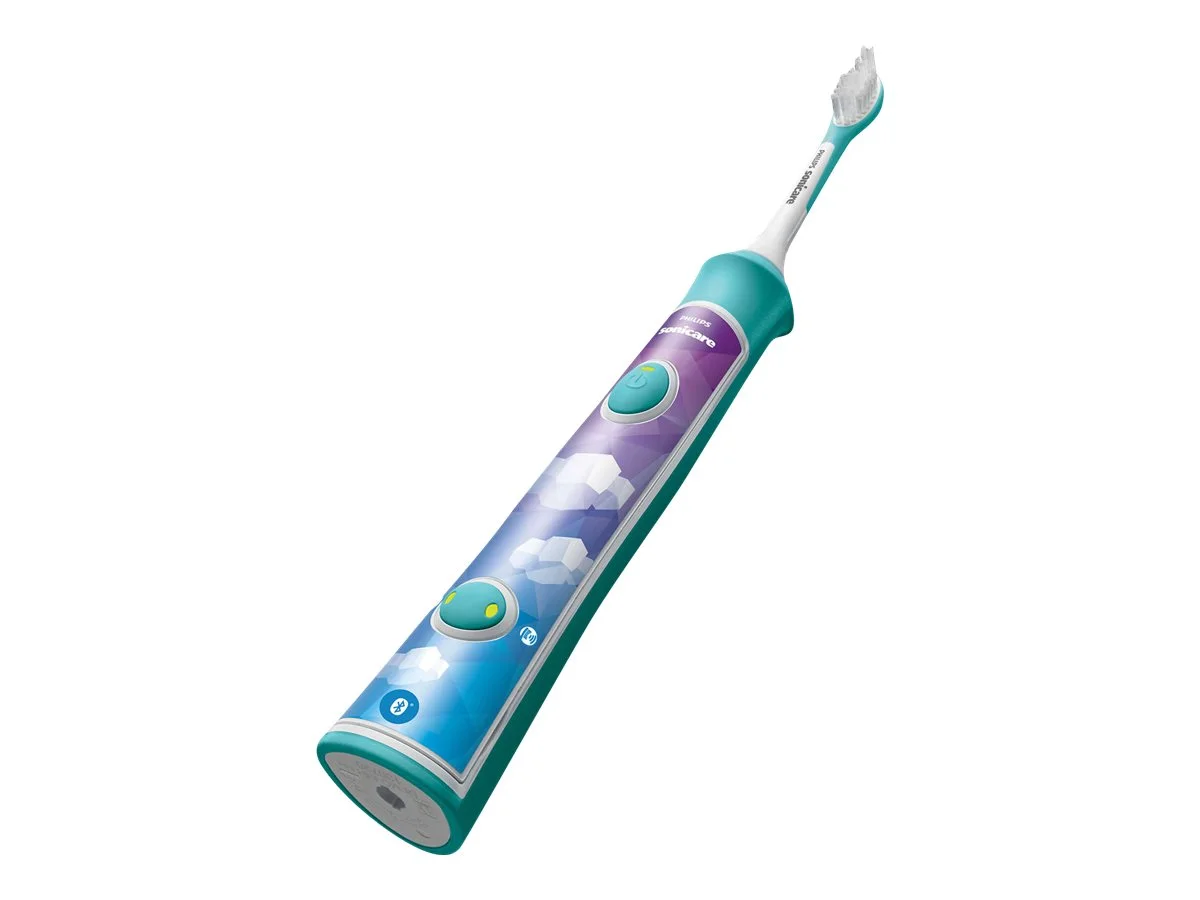 Philips Sonic Electric toothbrush HX6322/04 Rechargeable For kids Number of brush heads included 2 Number of teeth brushing modes 2 Sonic technology Aqua - Image 4
