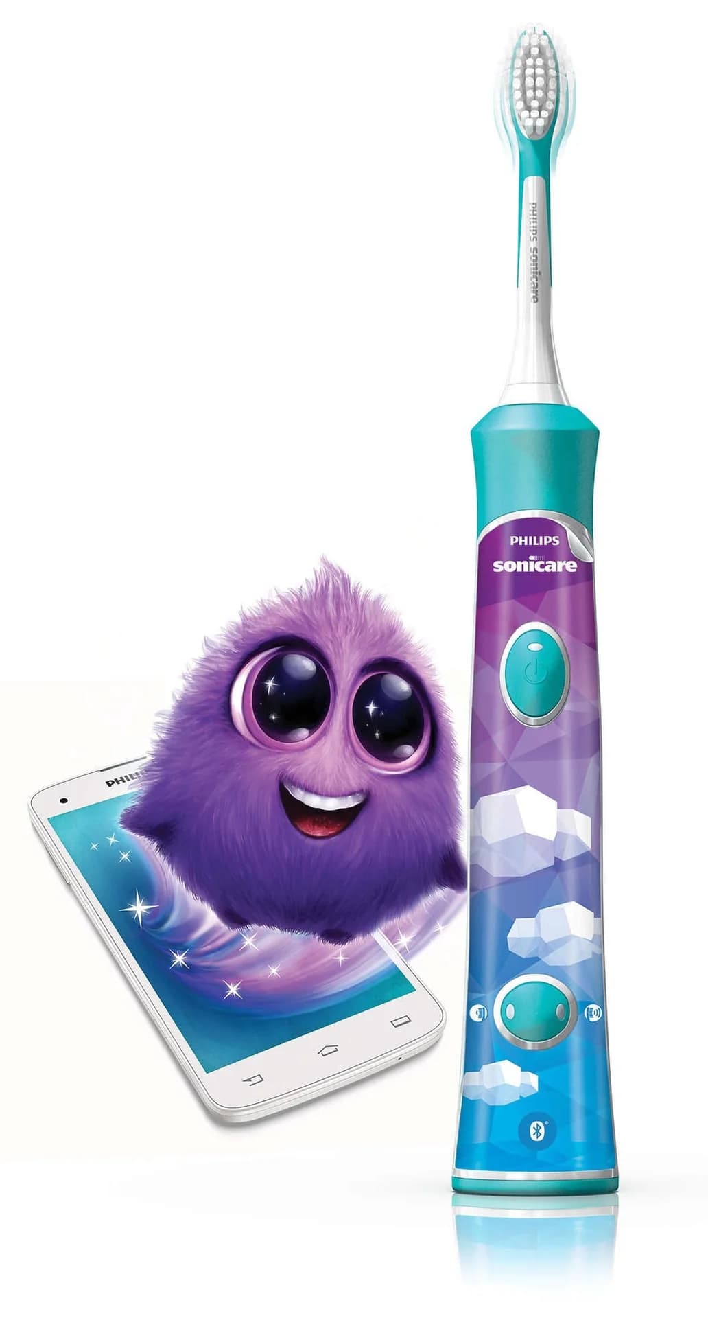 Philips Sonic Electric toothbrush HX6322/04 Rechargeable For kids Number of brush heads included 2 Number of teeth brushing modes 2 Sonic technology Aqua - Image 5