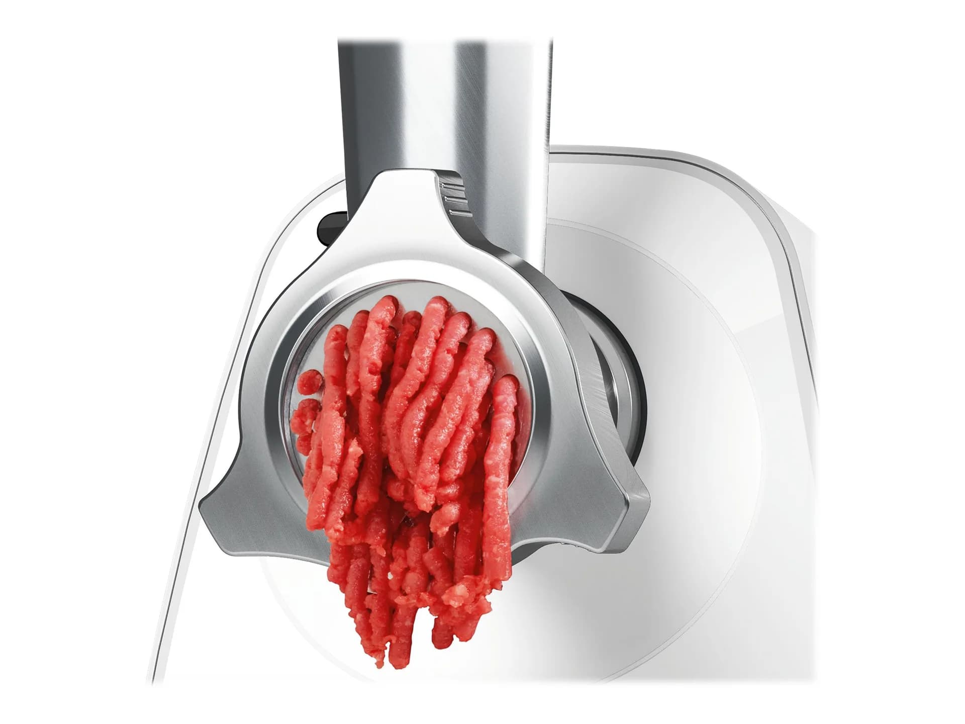 Bosch   Meat mincer SmartPower   MFW2510W   White   350 W   Number of speeds 1   2 Discs: 3.8 and 8 mm; Sausage filler accessory. - Image 5