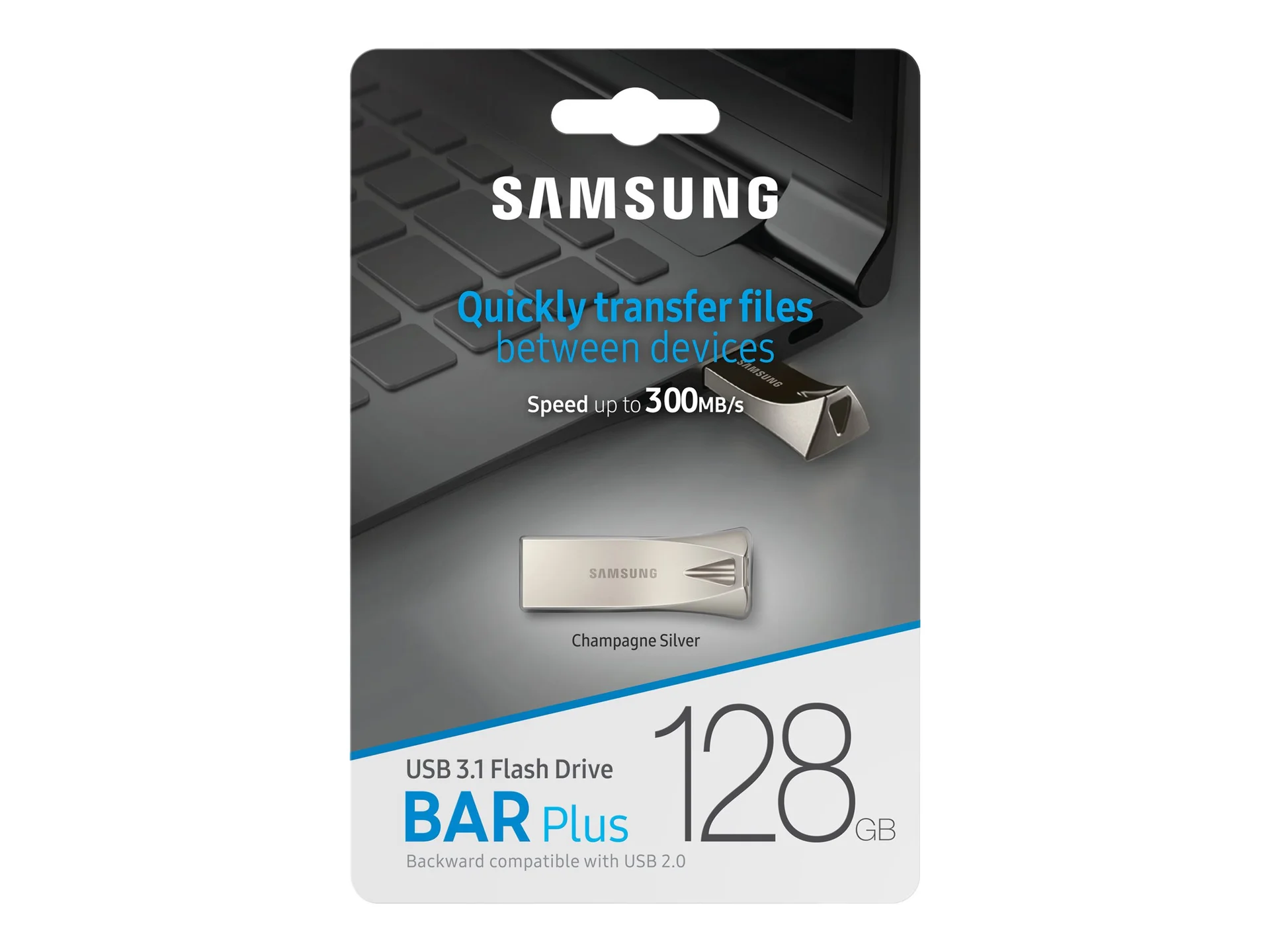 Samsung   BAR Plus   MUF-128BE3/APC   128 GB   USB 3.1   Silver - Image 9