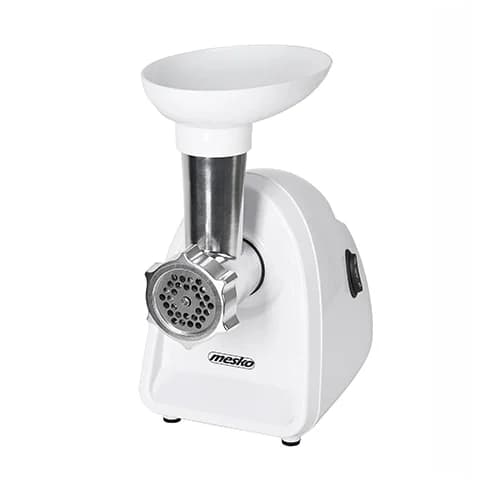 Mesko   Meat mincer   MS 4809   White   350 W   Middle size sieve; mince sieve; poppy sieve; plunger; sausage filler - Image 1