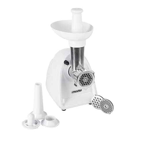 Mesko   Meat mincer   MS 4809   White   350 W   Middle size sieve; mince sieve; poppy sieve; plunger; sausage filler - Image 5