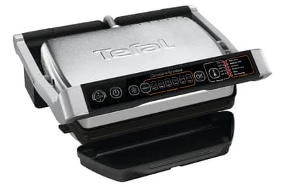 TEFAL OptiGrill Initial GC706D Contact grill 2000 W Black/Stainless steel - Image 1