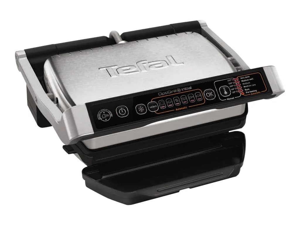 TEFAL OptiGrill Initial GC706D Contact grill 2000 W Black/Stainless steel - Image 2