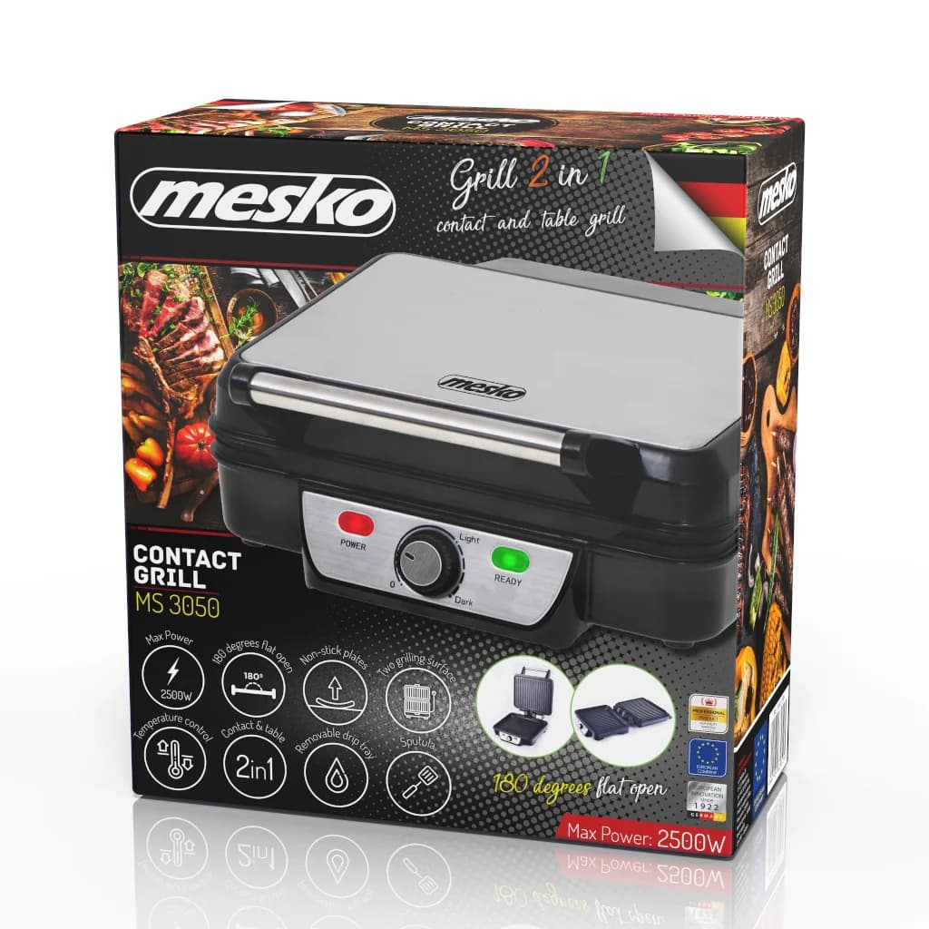 Mesko   Grill   MS 3050   Contact grill   1800 W   Black/Stainless steel - Image 7
