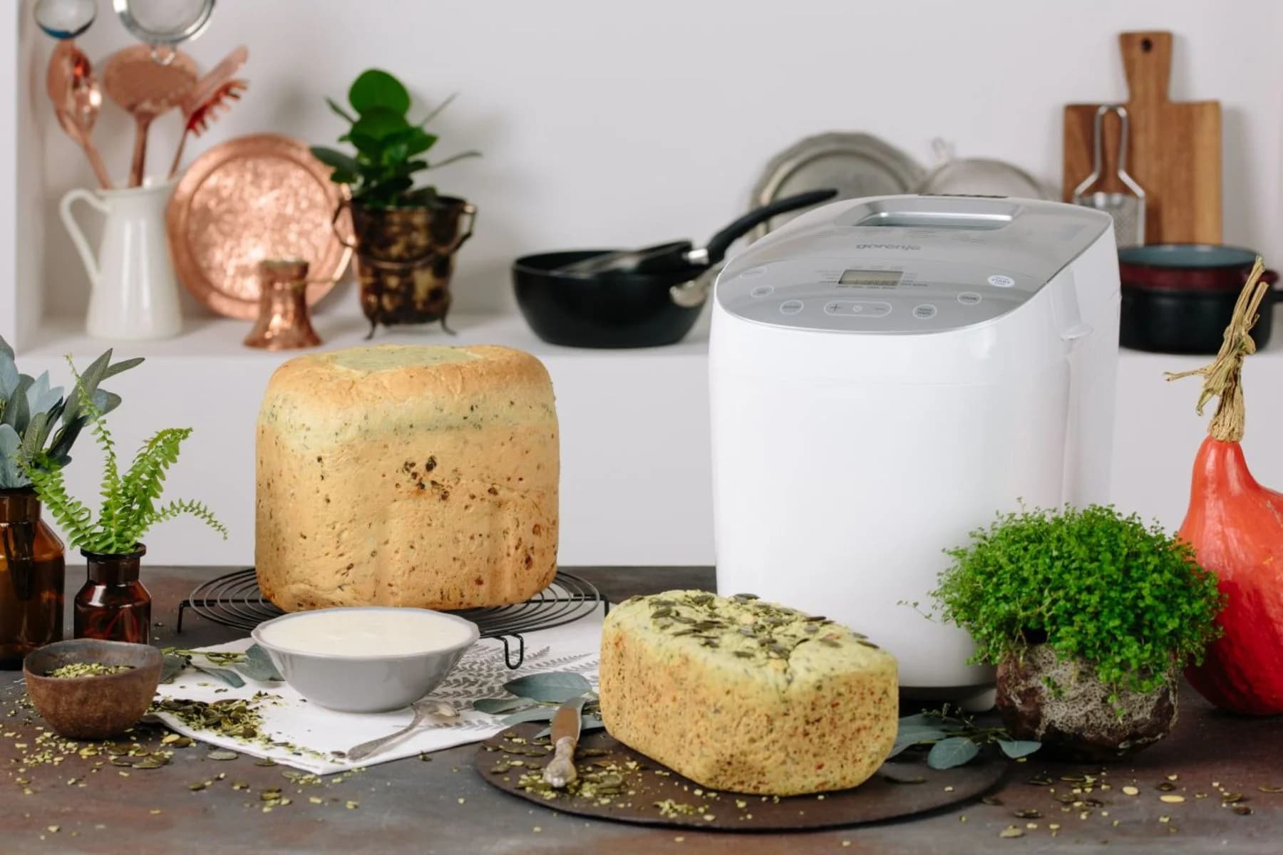 Gorenje   Bread maker   BM1600WG   Power 850 W   Number of programs 16   Display LCD   White/Silver - Image 3