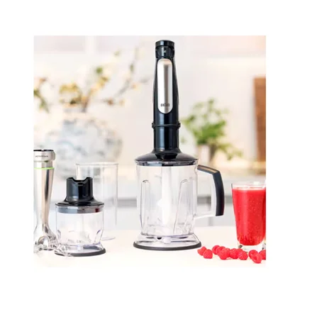 Braun MultiQuick 7 Hand Blender MQ 7045X Hand Blender 1000 W Number of speeds 6 Chopper Black/Stainless steel - Image 4
