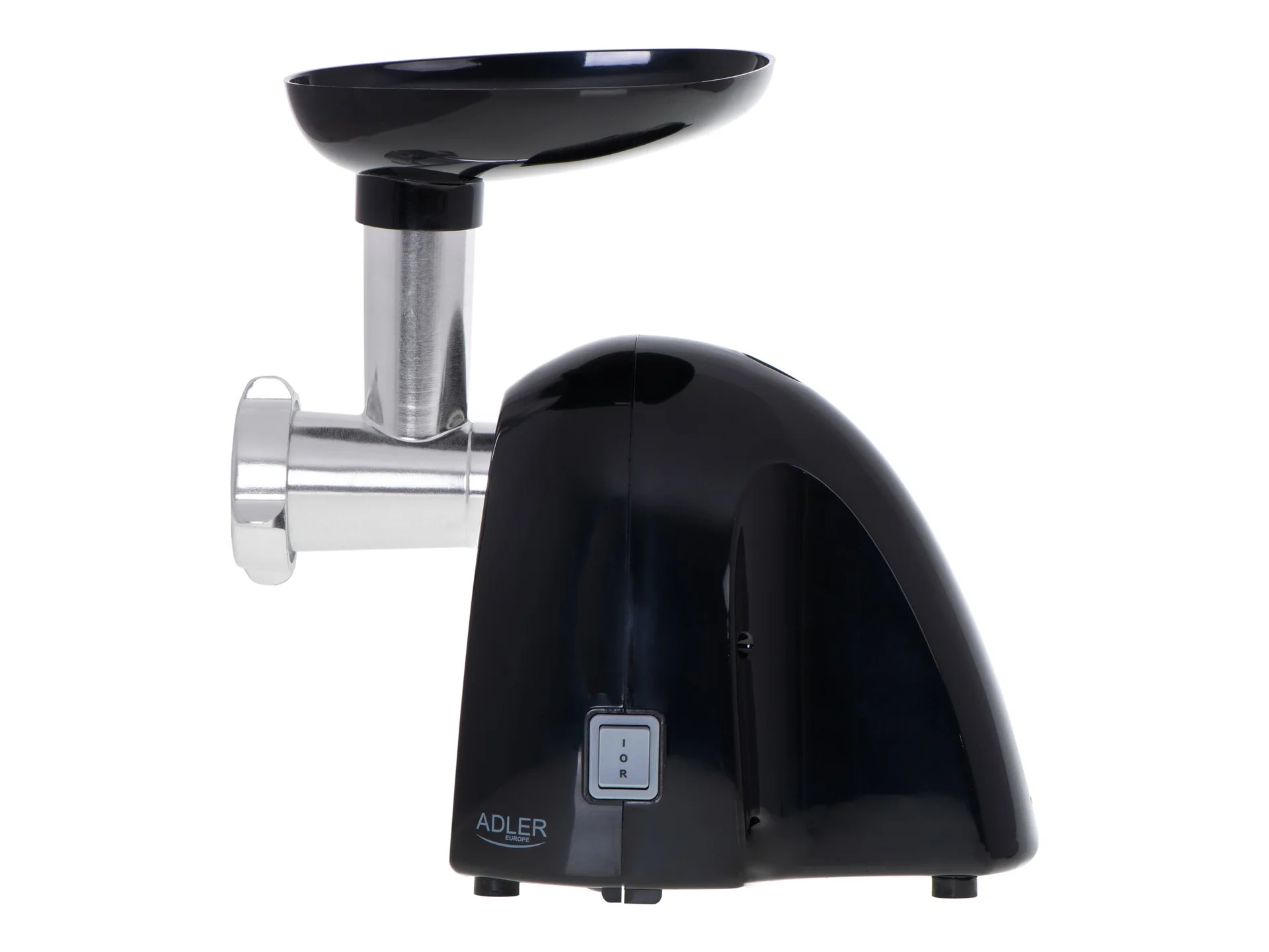 Adler   Meat mincer   AD 4811   Black   600 W   Number of speeds 1   Throughput (kg/min) 1.8   3 replaceable sieves: 3mm for grinding poppies and preparing meat and vegetable stuffing; 5mm for meatballs, Roman roast and beef burgers; 7mm for coarsely grou