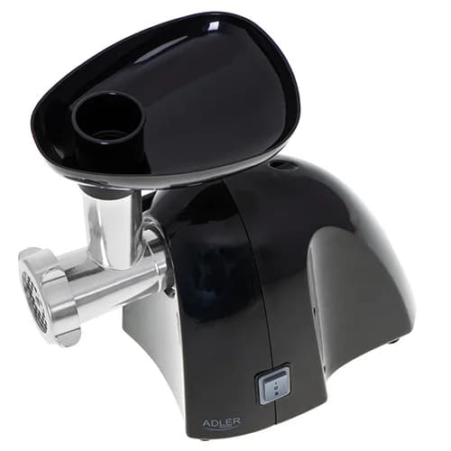 Adler   Meat mincer   AD 4811   Black   600 W   Number of speeds 1   Throughput (kg/min) 1.8   3 replaceable sieves: 3mm for grinding poppies and preparing meat and vegetable stuffing; 5mm for meatballs, Roman roast and beef burgers; 7mm for coarsely grou
