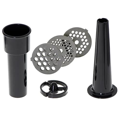 Adler   Meat mincer   AD 4811   Black   600 W   Number of speeds 1   Throughput (kg/min) 1.8   3 replaceable sieves: 3mm for grinding poppies and preparing meat and vegetable stuffing; 5mm for meatballs, Roman roast and beef burgers; 7mm for coarsely grou