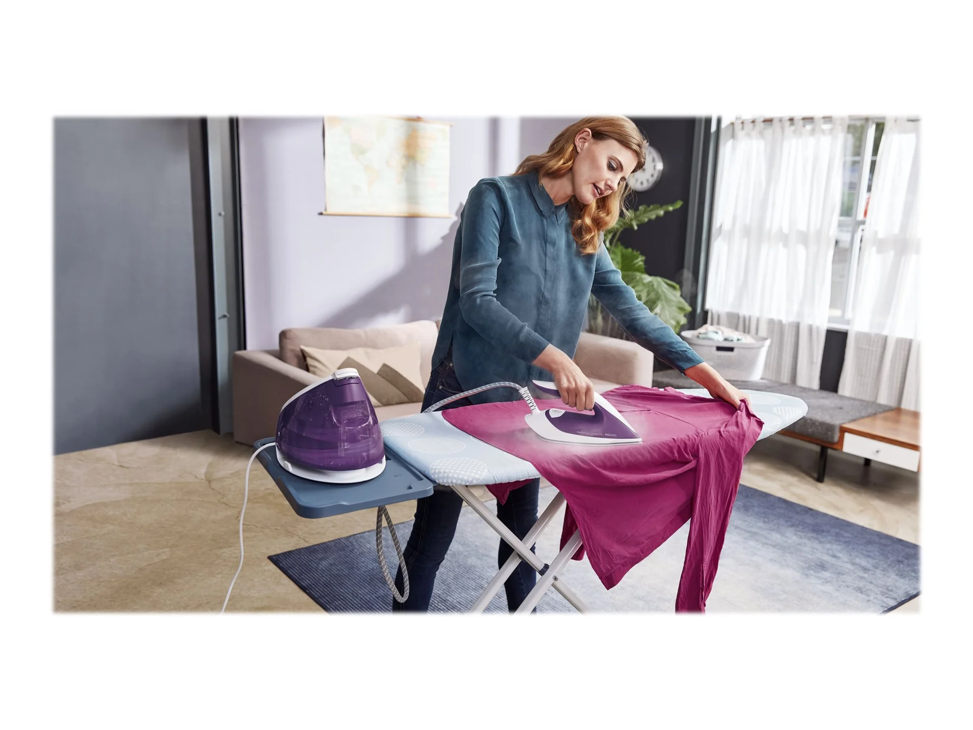 Philips Ironing System GC7933/30 PerfectCare Compact Plus 2400 W Continuous steam 120 g/min Purple - Image 13