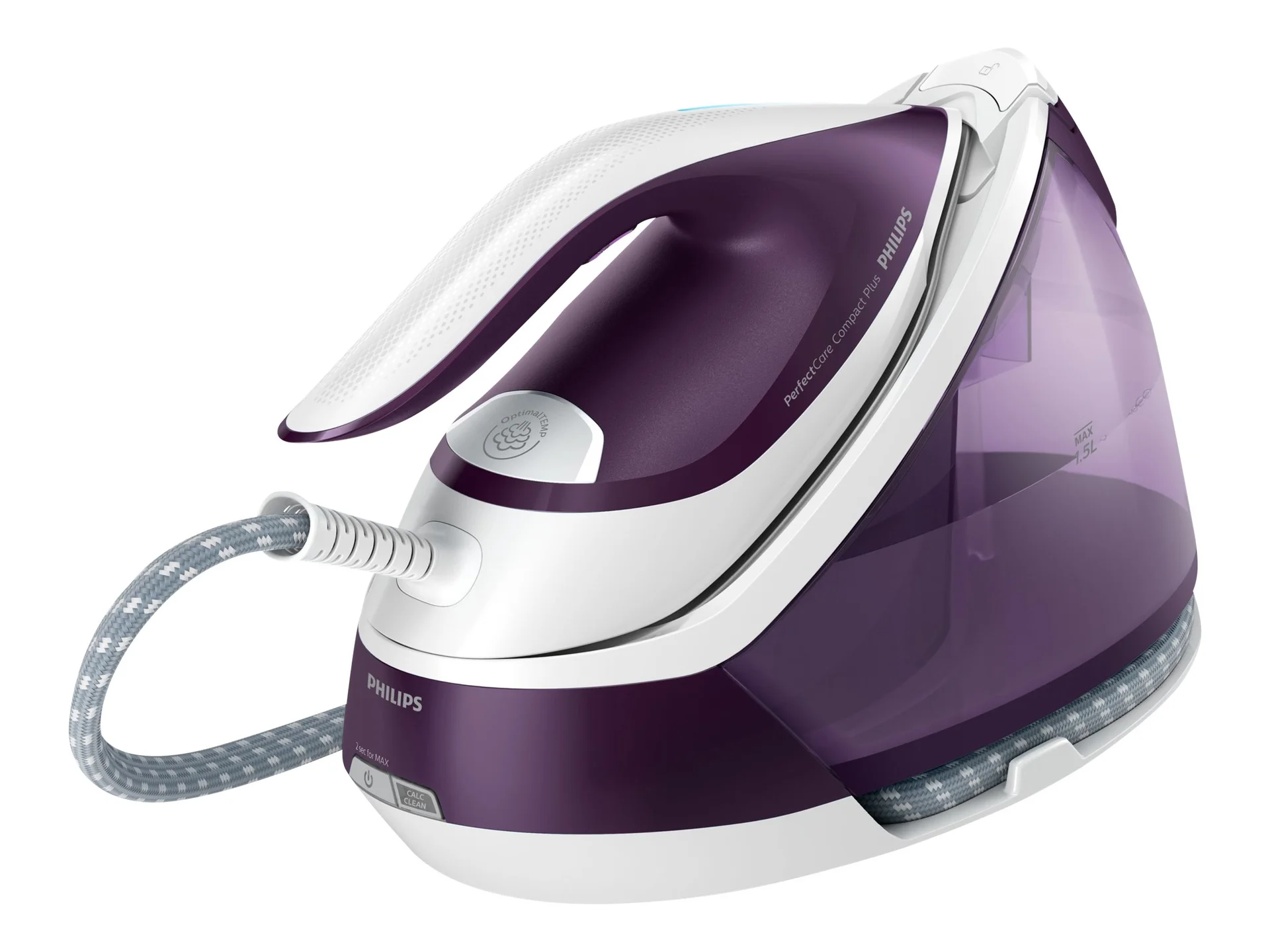 Philips Ironing System GC7933/30 PerfectCare Compact Plus 2400 W Continuous steam 120 g/min Purple - Image 2