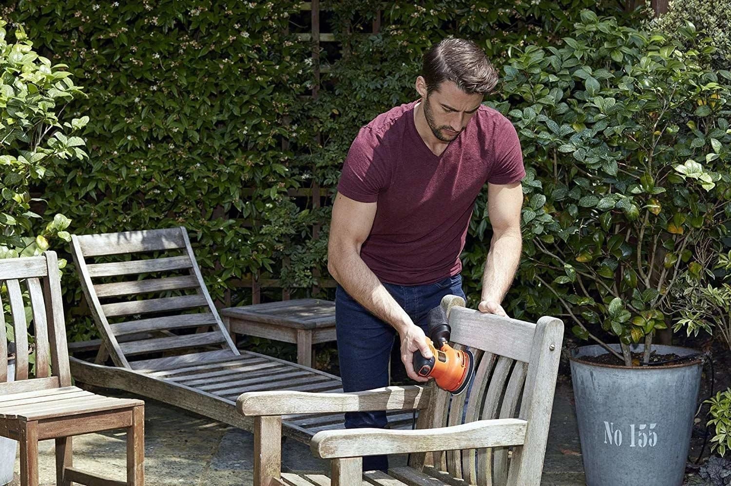BLACK & DECKER Random Orbital Sander BEW210-QS 230 W Sander - Image 4