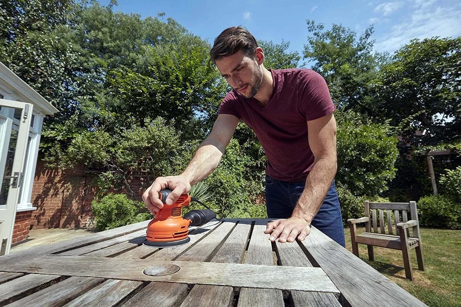 BLACK & DECKER Random Orbital Sander BEW210-QS 230 W Sander - Image 5