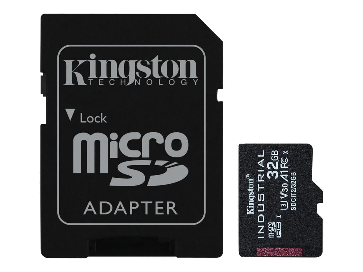 Kingston   UHS-I   32 GB   microSDHC/SDXC Industrial Card   Flash memory class Class 10, UHS-I, U3, V30, A1 - Image 2
