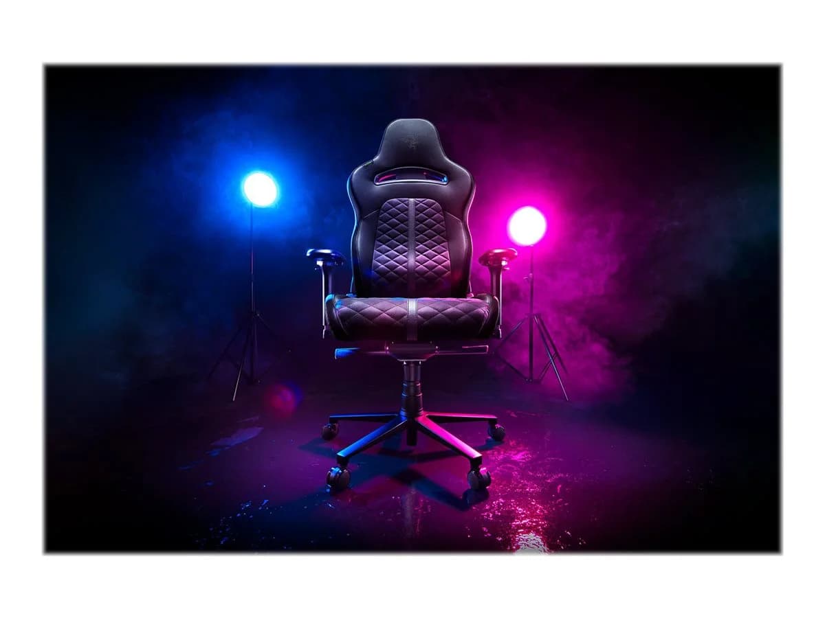 Razer Enki Ergonomic Gaming Chair EPU Synthetic Leather; Steel Black - Image 6