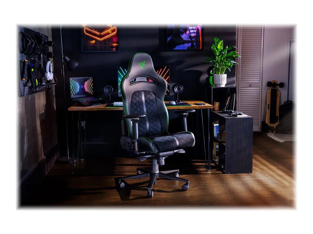 Razer Ergonomic Gaming Chair Enki EPU Synthetic Leather; Steel; Aluminium   Black/Green - Image 10