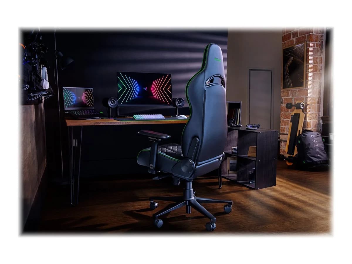 Razer Ergonomic Gaming Chair Enki EPU Synthetic Leather; Steel; Aluminium   Black/Green - Image 11