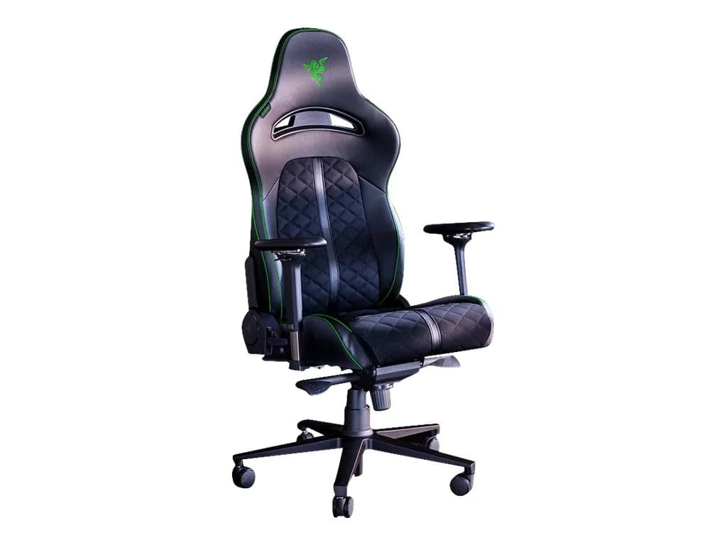 Razer Ergonomic Gaming Chair Enki EPU Synthetic Leather; Steel; Aluminium   Black/Green - Image 2