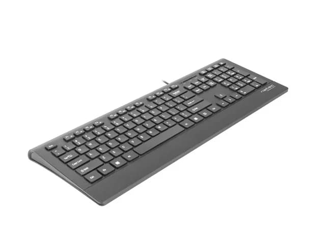 Natec Keyboard, Barracuda, US Layout, Slim Natec Keyboard Barracuda Standard Wired US Black 529 g - Image 7