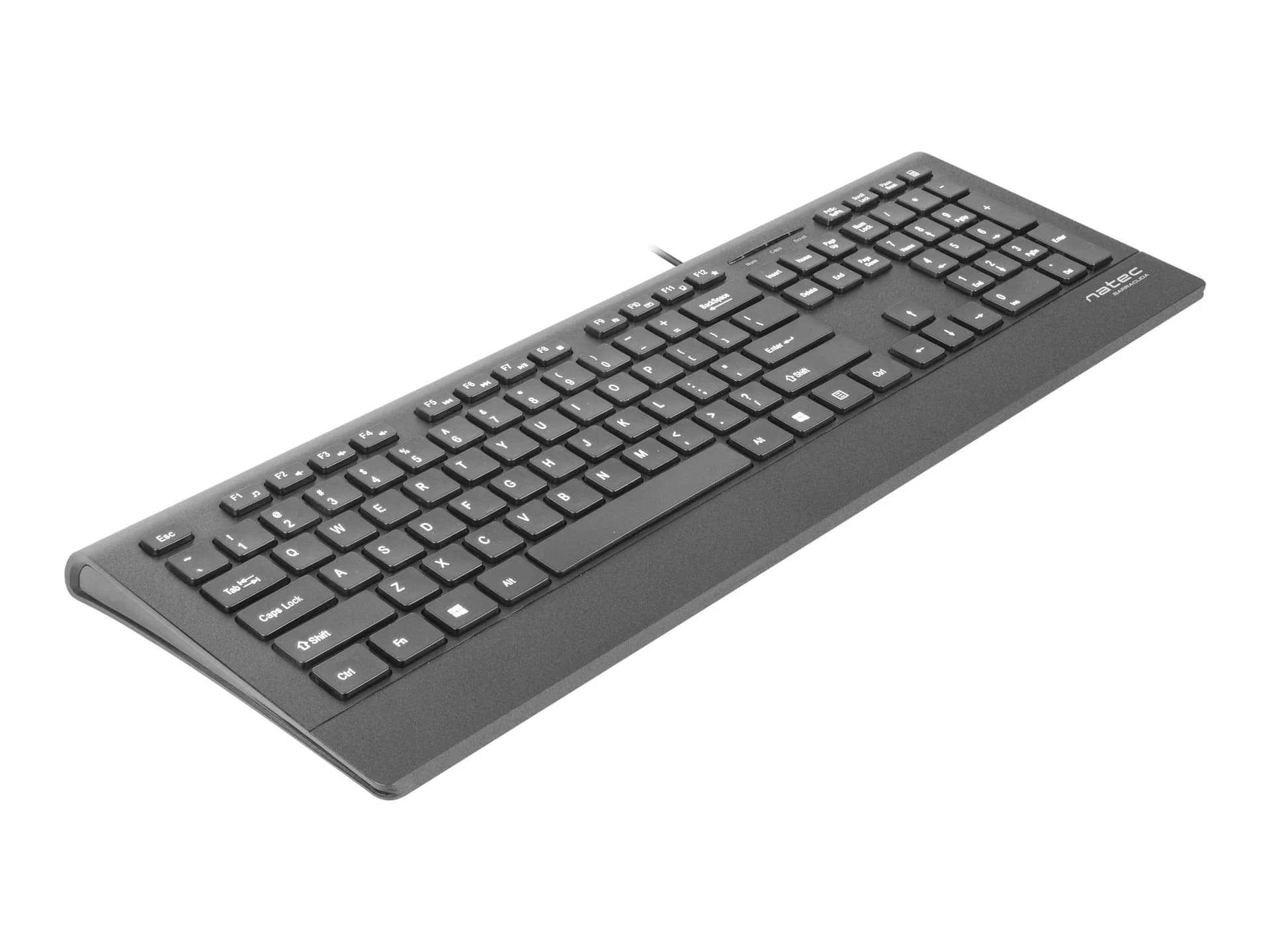 Natec Keyboard, Barracuda, US Layout, Slim Natec Keyboard Barracuda Standard Wired US Black 529 g - Image 8